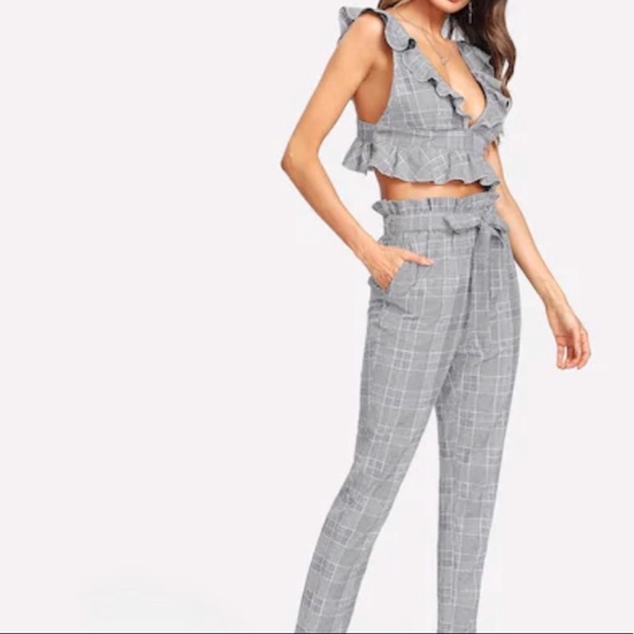 Urban Outfitters Plaid Set - Picture 1 of 5